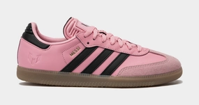 Samba OG Messi Mens Lifestyle Shoes (Pink/Black) Adidas Samba shoes with iconic T-toe design