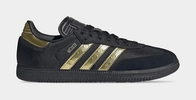 Samba OG Mexico Mens Lifestyle Shoes (Core Black/Medtallic Gold) Adidas Samba shoes with iconic T-toe design
