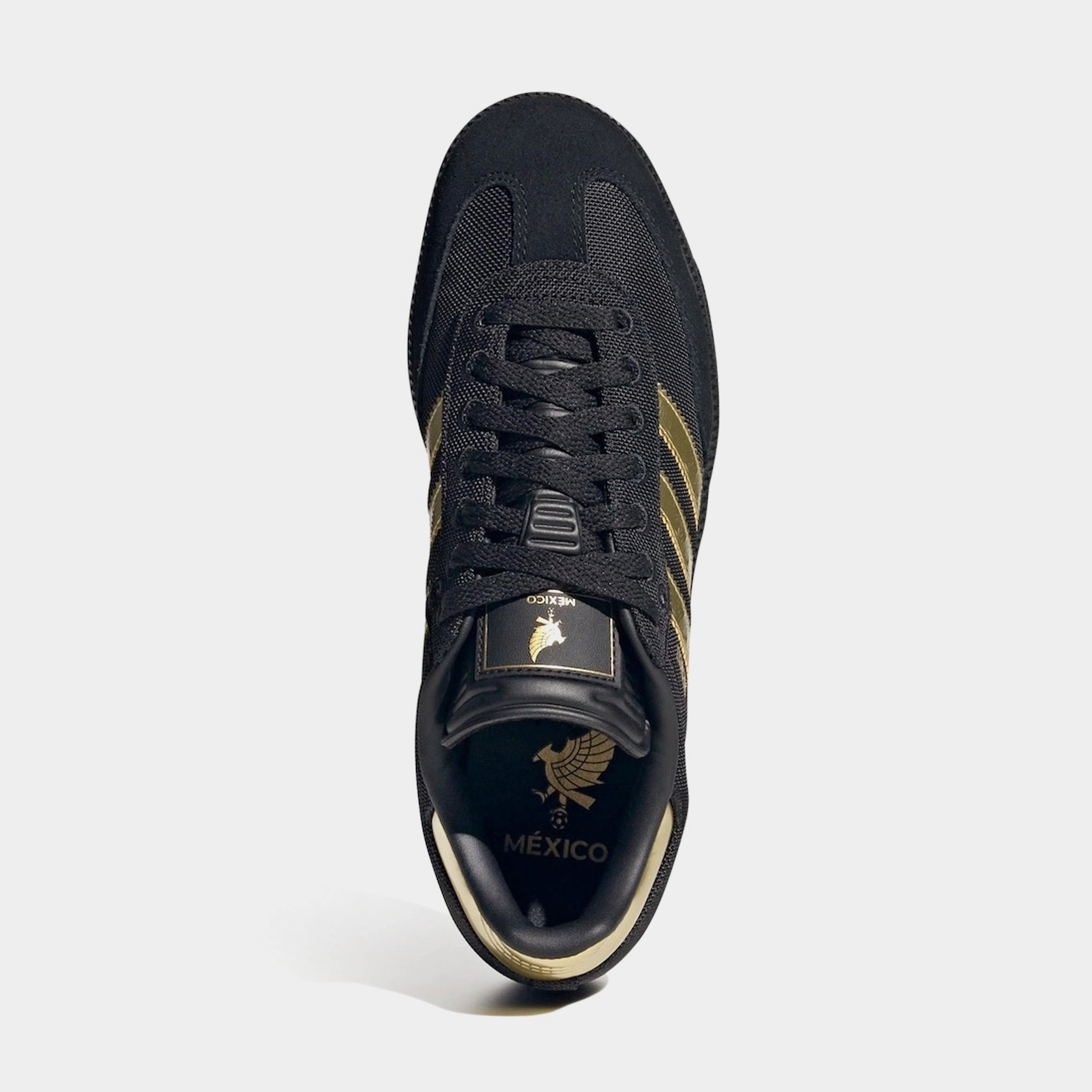 Samba OG Mexico Mens Lifestyle Shoes (Core Black/Medtallic Gold) T-toe casual trainers