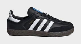Samba OG Preschool Lifestyle Shoes (Core Black/Cloud White) Adidas Samba shoes with iconic T-toe design