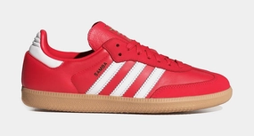 Samba OG Womens Lifestyle Shoes (Red) Adidas Samba shoes with iconic T-toe design