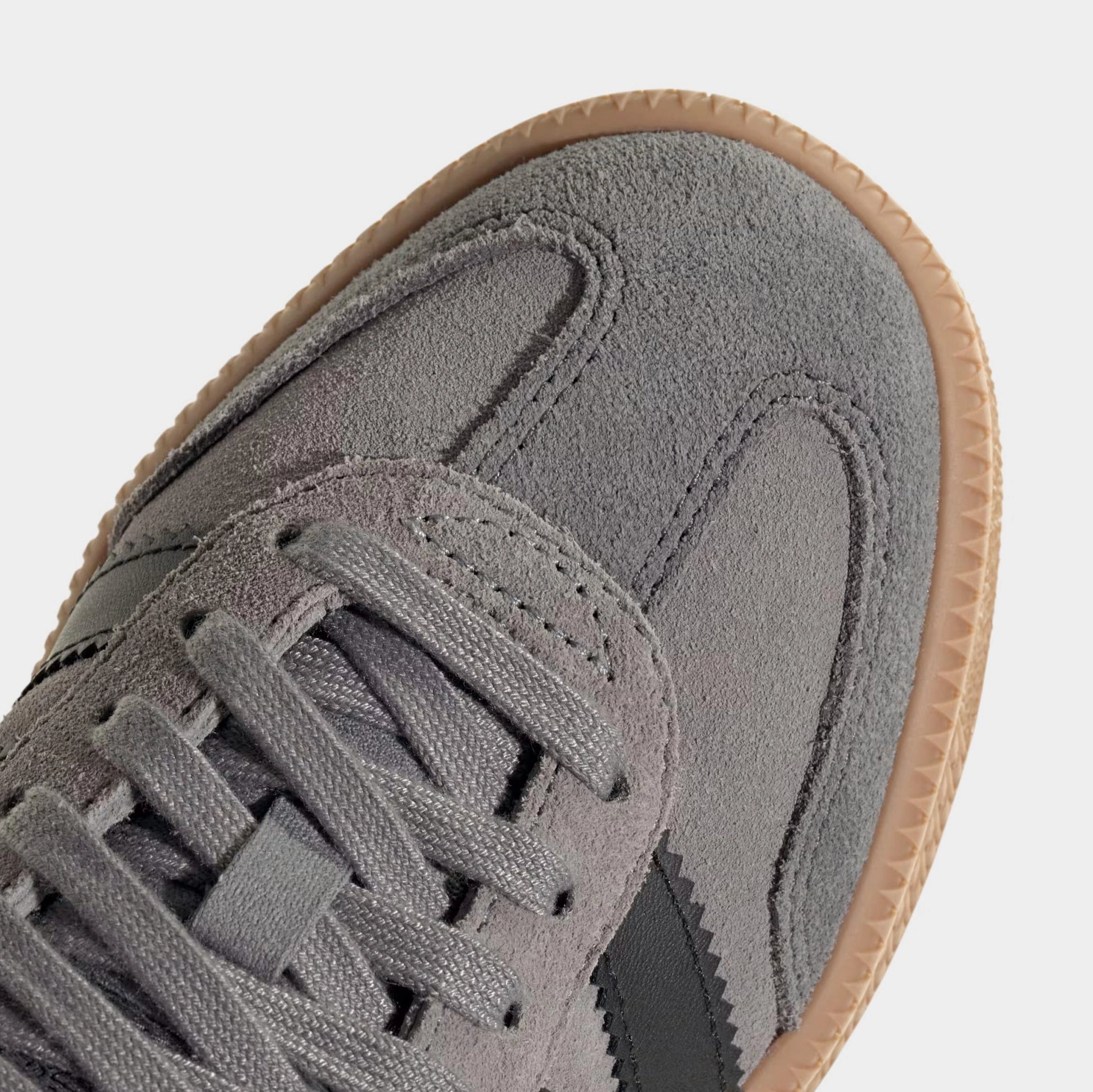Samba XLG Grade School Lifestyle Shoes (Grey Three/Core Black/Gum) T-toe casual trainers