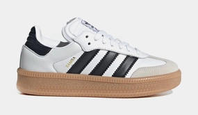 Samba XLG Grade School Lifestyle Shoes (White/Black) Adidas Samba XLG chunky retro-inspired sneakers
