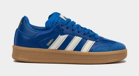 Samba XLG Mens Lifestyle Shoes (Blue/Cloud White/Gum) Adidas Samba XLG chunky retro-inspired sneakers