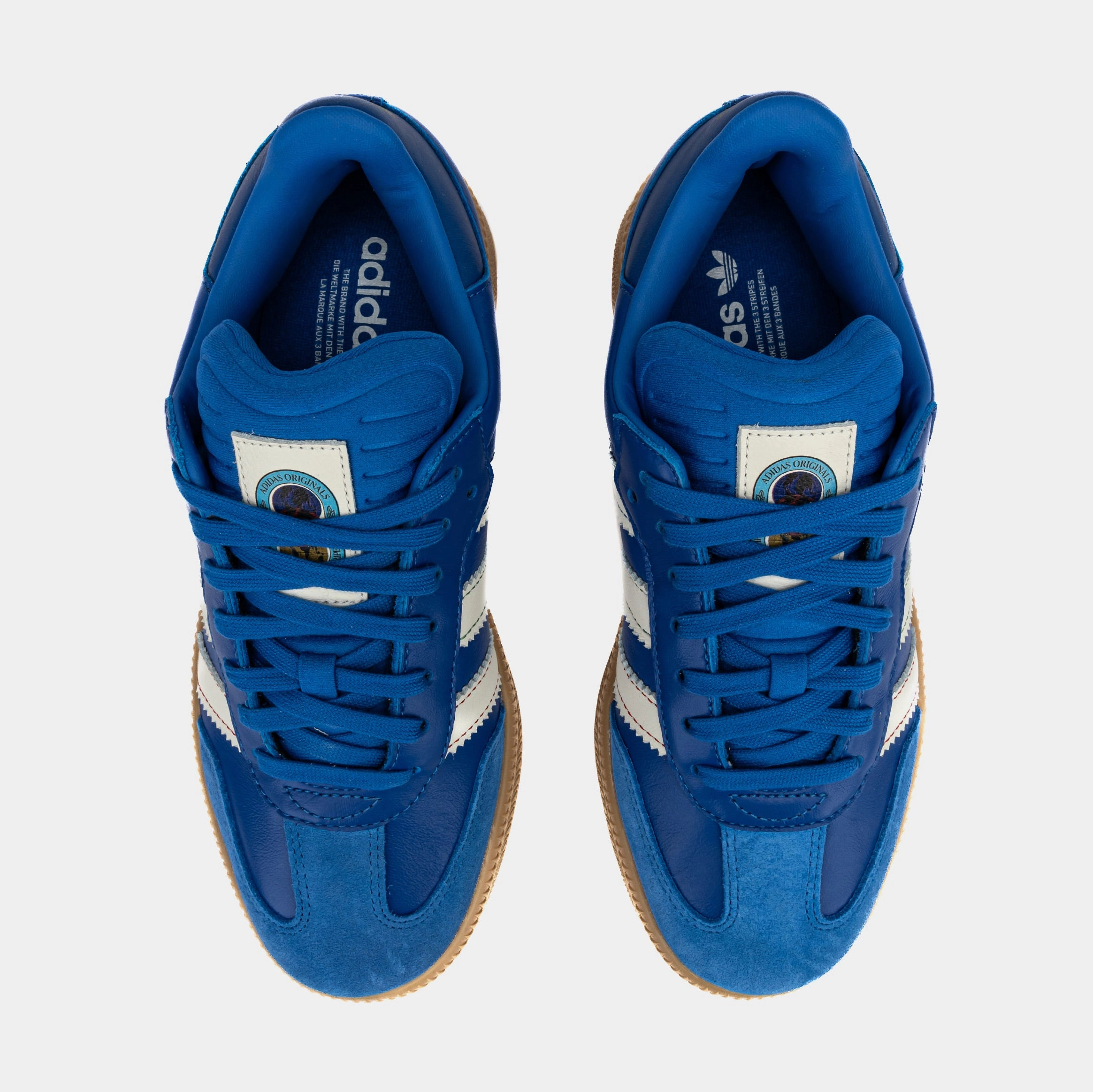 Samba XLG Mens Lifestyle Shoes (Blue/Cloud White/Gum) Chunky classic revival shoes