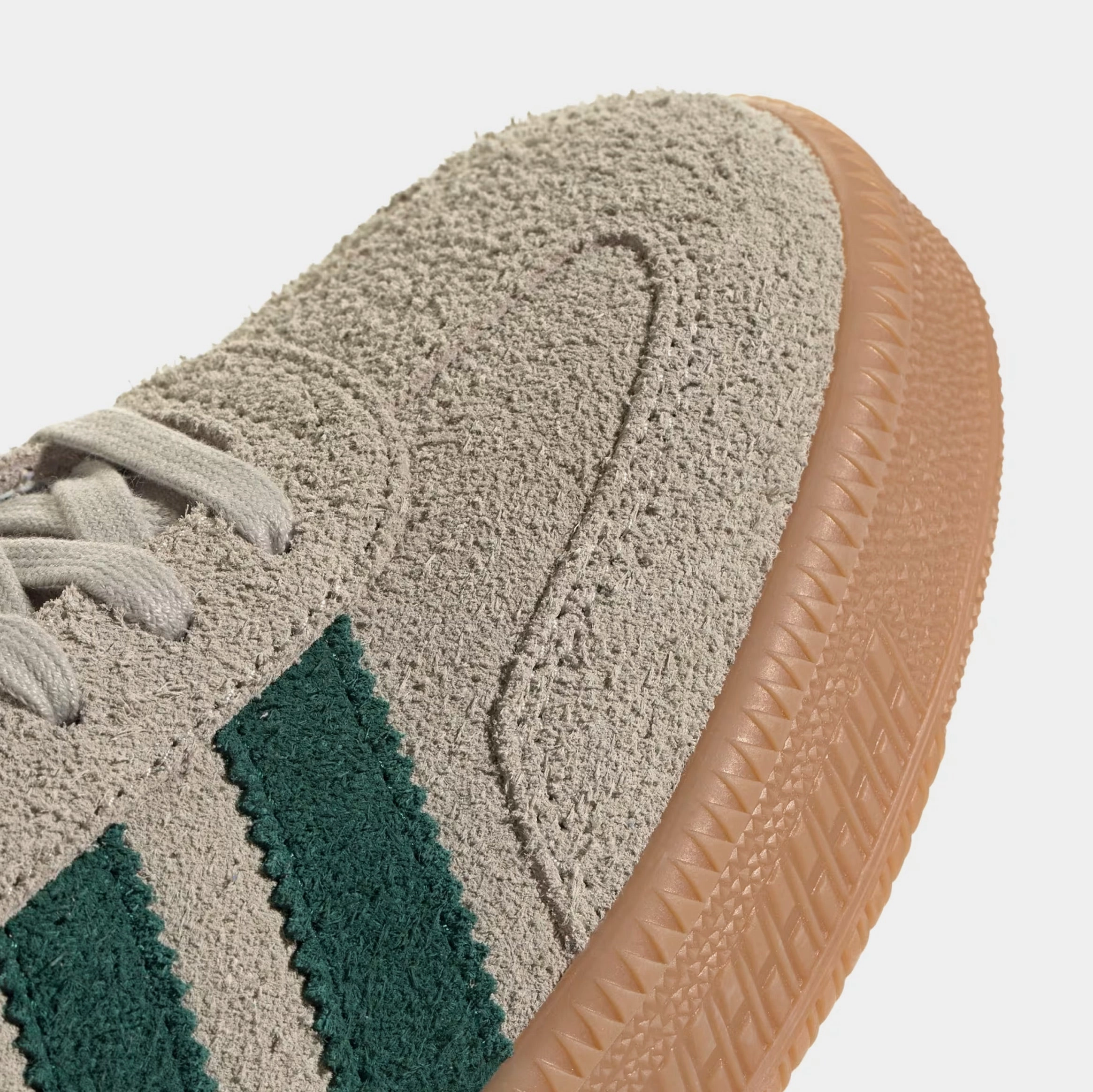 Samba XLG Mens Lifestyle Shoes (Putty Grey/Collegiate Green/Gum) Chunky classic revival shoes