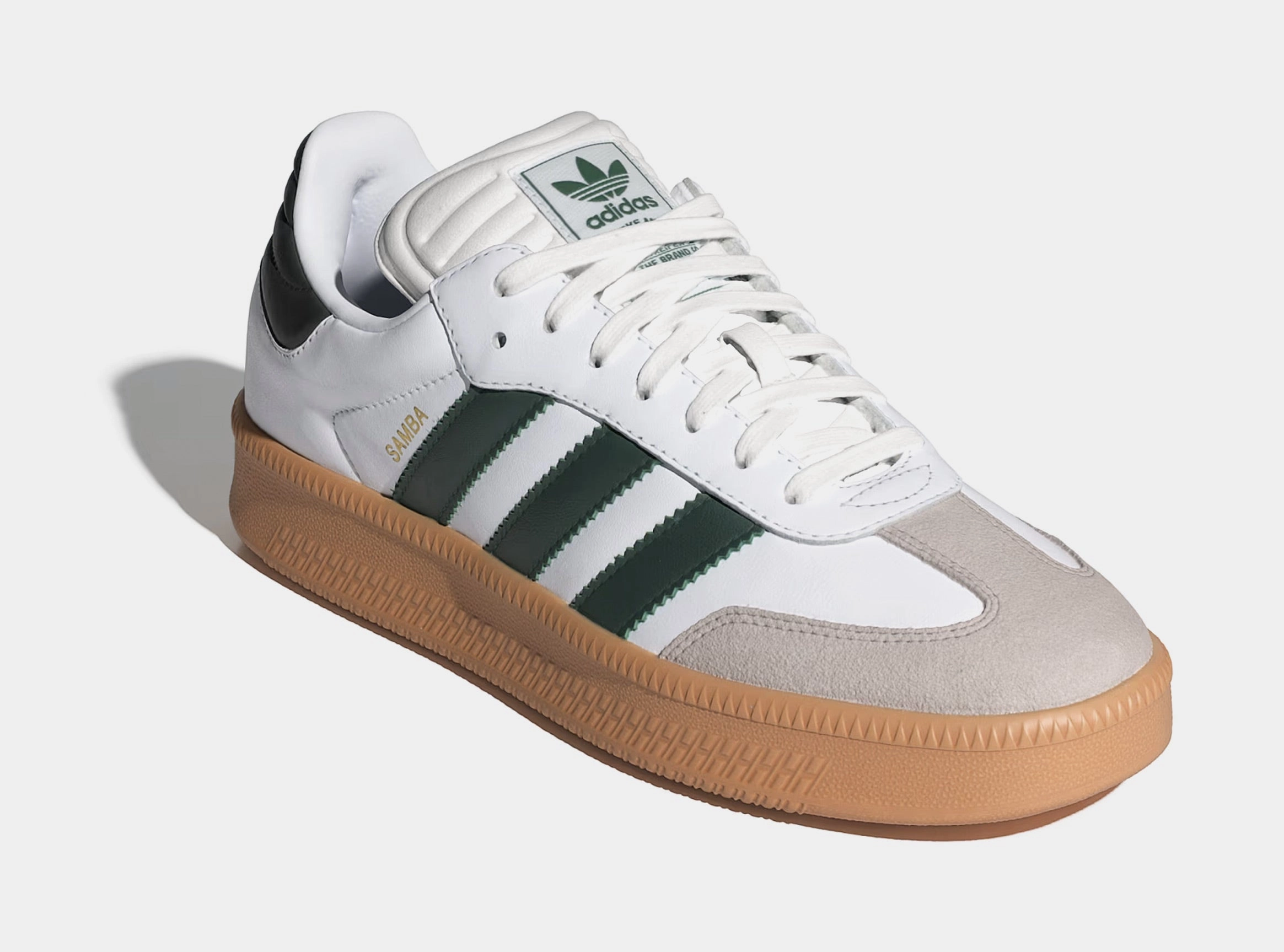 Samba XLG Mens Lifestyle Shoes (White/Collegiate Green) T-toe casual trainers