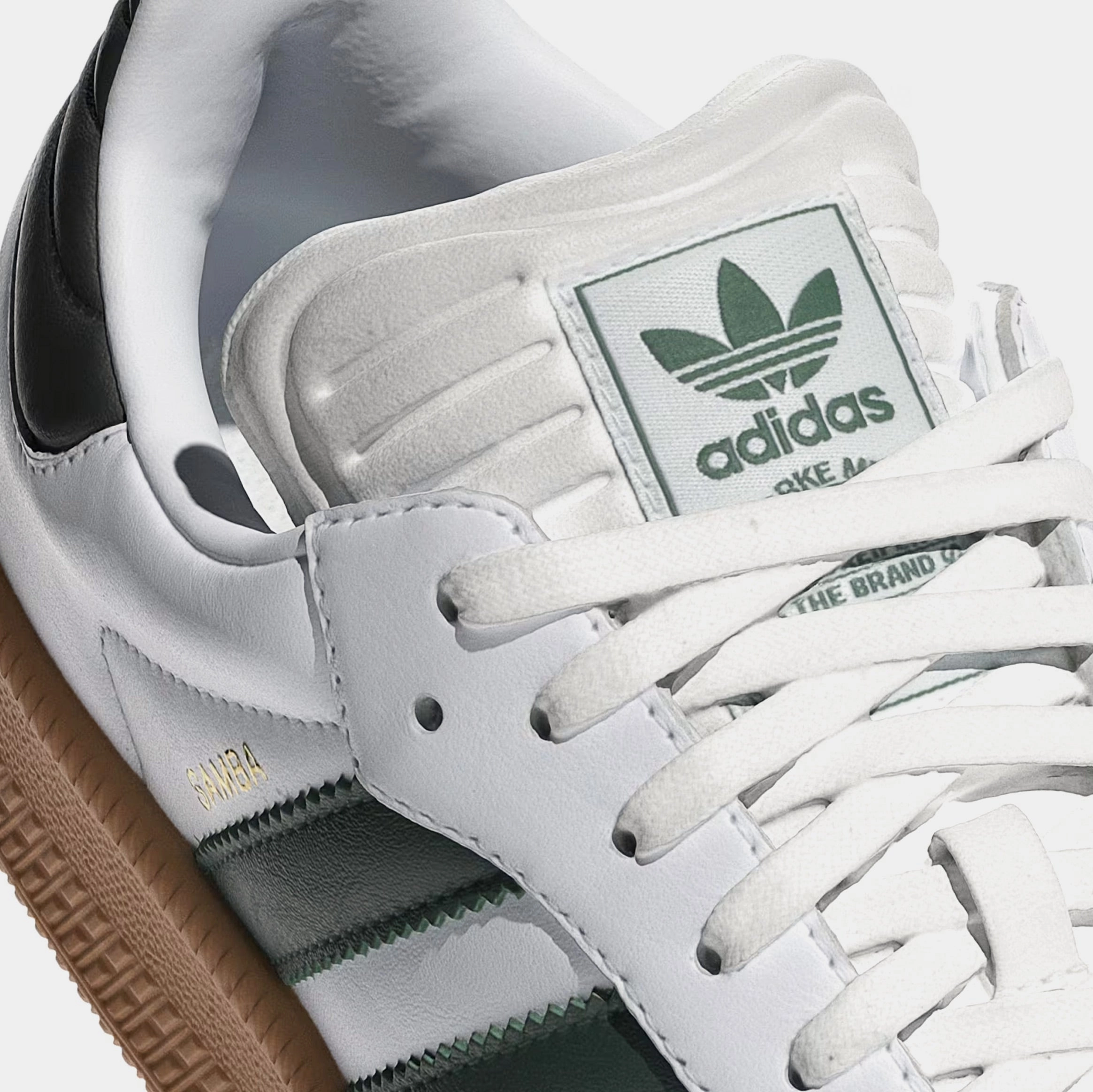 Samba XLG Mens Lifestyle Shoes (White/Collegiate Green) T-toe casual trainers