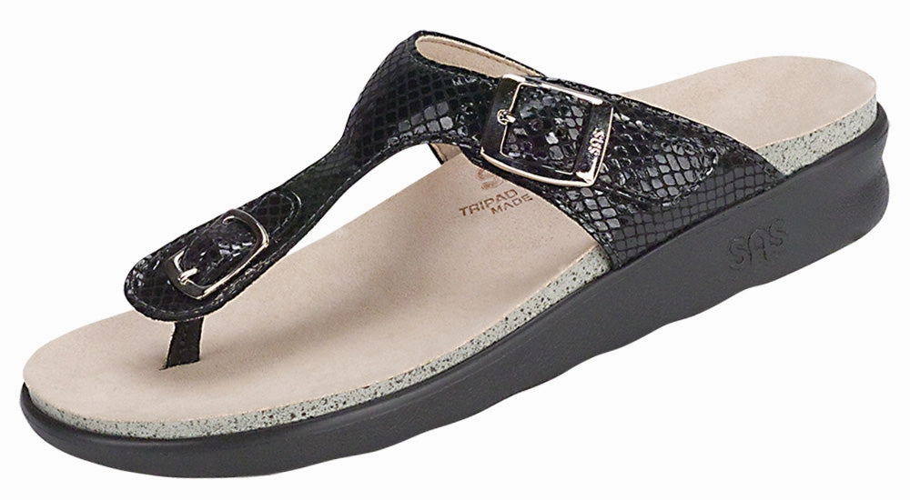 Sanibel - Black Snake SAS orthopedic comfort shoes