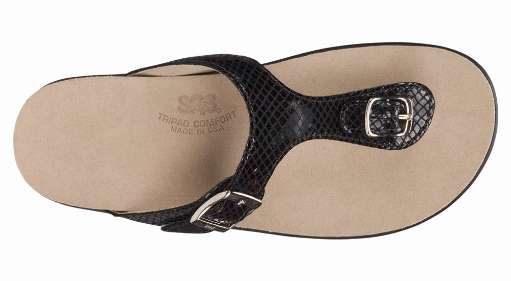 Sanibel - Black Snake SAS orthopedic comfort shoes