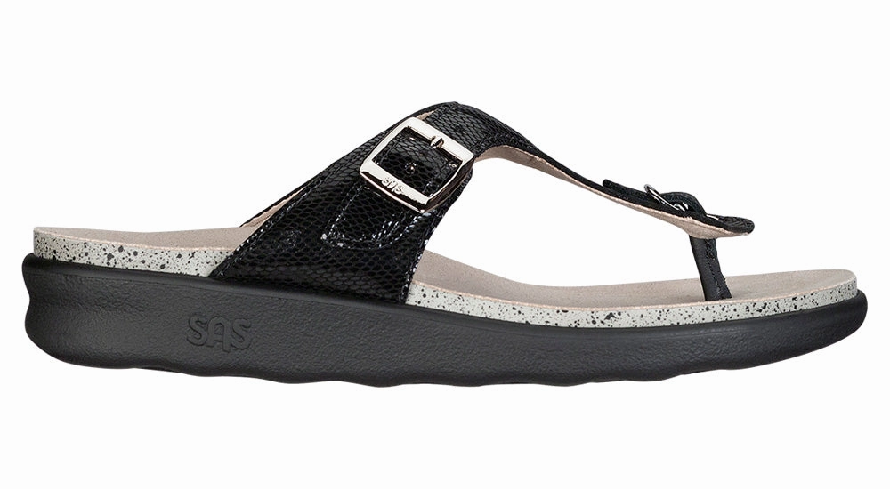 Sanibel - Black Snake SAS orthopedic comfort shoes