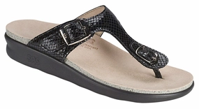 Sanibel - Black Snake SAS comfort walking shoes with supportive build