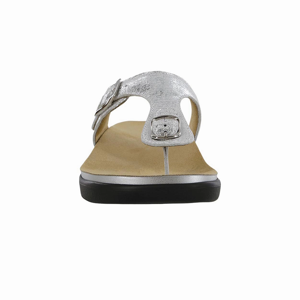 Sanibel - Shiny Silver SAS orthopedic comfort shoes