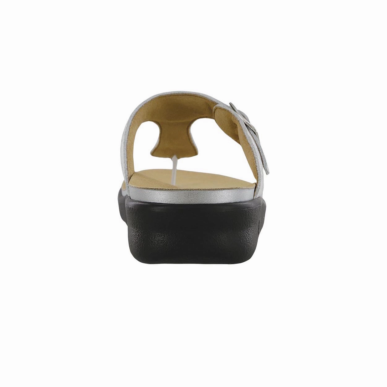 Sanibel - Shiny Silver SAS orthopedic comfort shoes