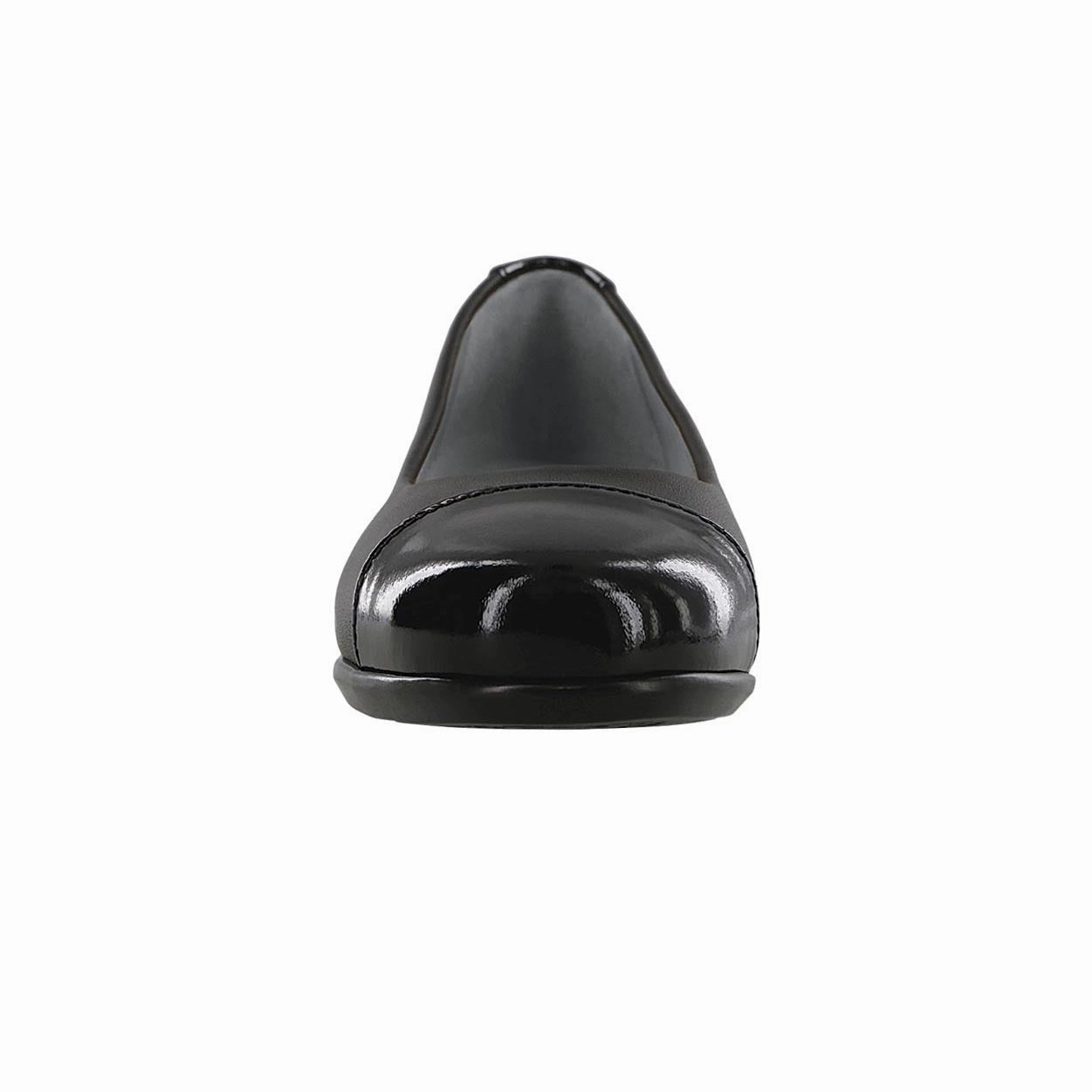 Scenic - Cap Toe Black SAS orthopedic comfort shoes
