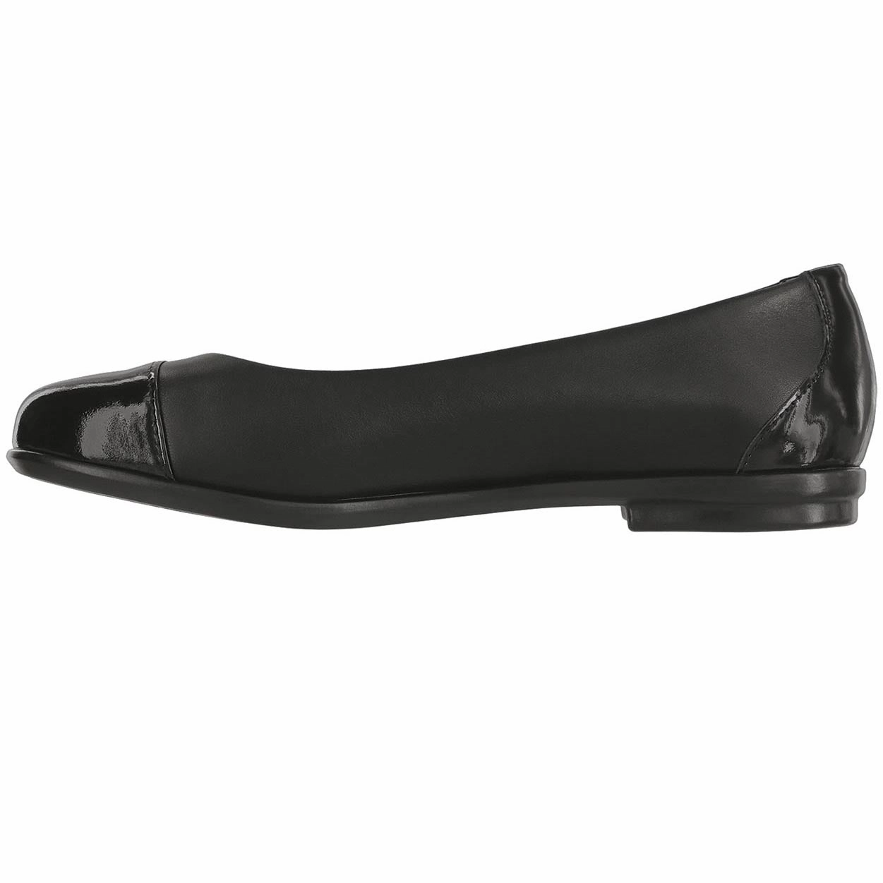 Scenic - Cap Toe Black SAS orthopedic comfort shoes
