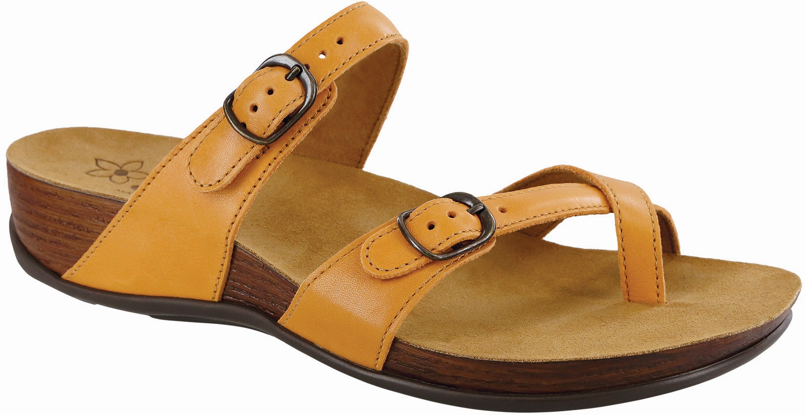 Shelly - Orange SAS comfort walking shoes with supportive build