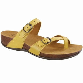 Shelly - Yellow SAS comfort walking shoes with supportive build