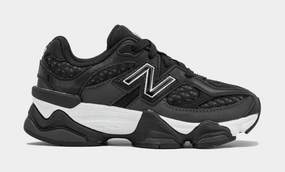 Shoe Palace Exclusive 9060  Preschool Running Shoes (Black/Silver) new balance 9060 lightweight training sneakers