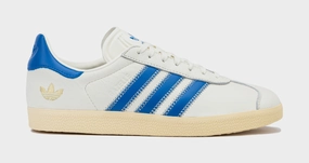 Shoe Palace Exclusive Gazelle Mens Lifestyle Shoes (Ivory/Bold Blue) Adidas Gazelle vintage-inspired casual sneakers