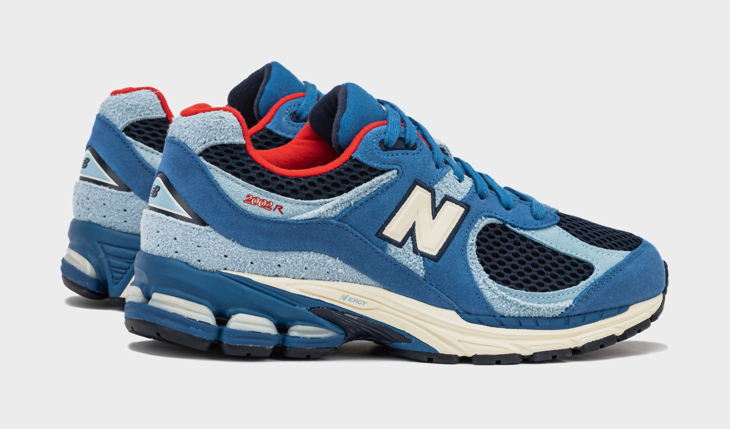 Shoe Palace x New Balance 2002R Volcanic Rocks Mens Running Shoes (Blue/Red) Modern performance sneakers
