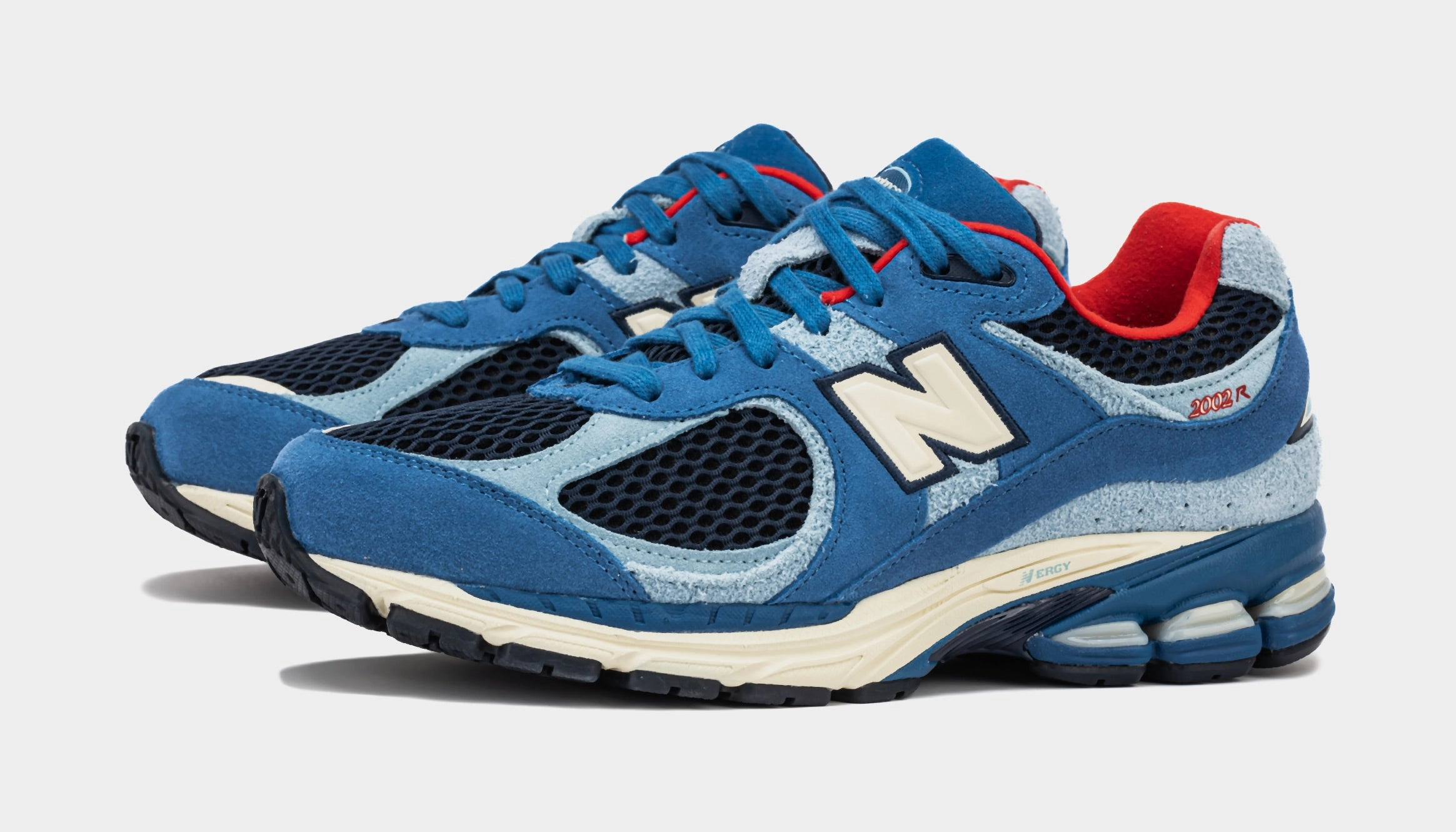 Shoe Palace x New Balance 2002R Volcanic Rocks Mens Running Shoes (Blue/Red) Modern performance sneakers