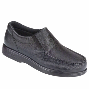 Side Gore - Black SAS comfort walking shoes with supportive build