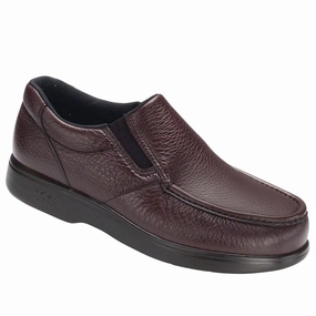 Side Gore - Cordovan SAS comfort walking shoes with supportive build