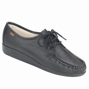 Siesta - Black SAS comfort walking shoes with supportive build