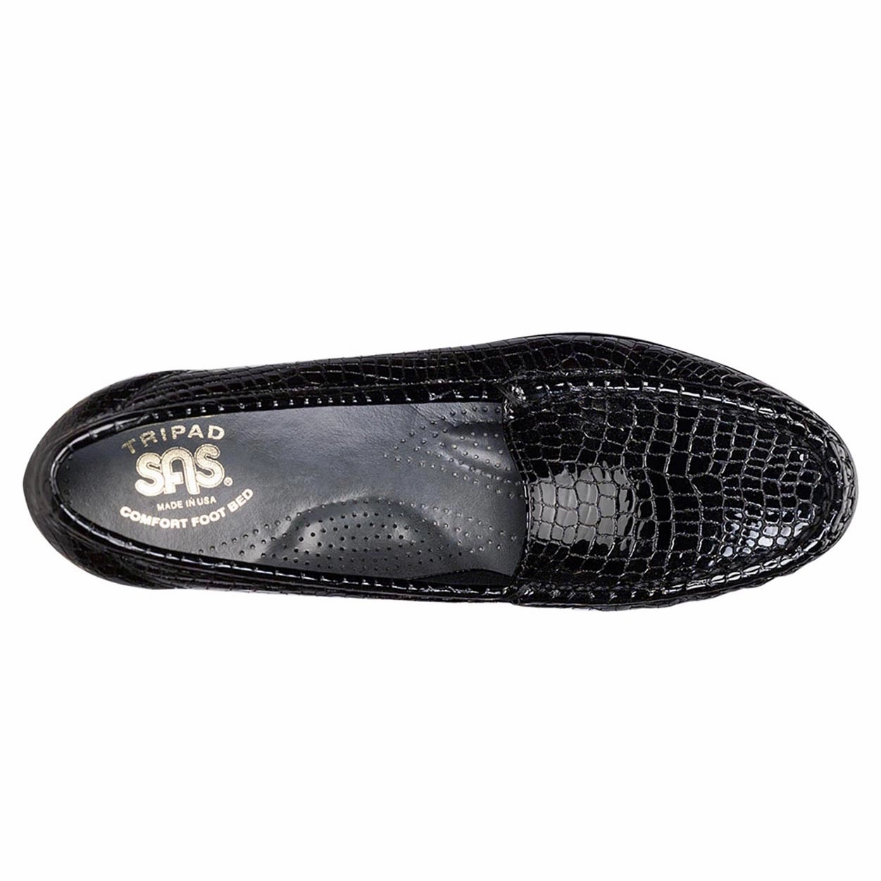 Simplify - Black Croc SAS orthopedic comfort shoes