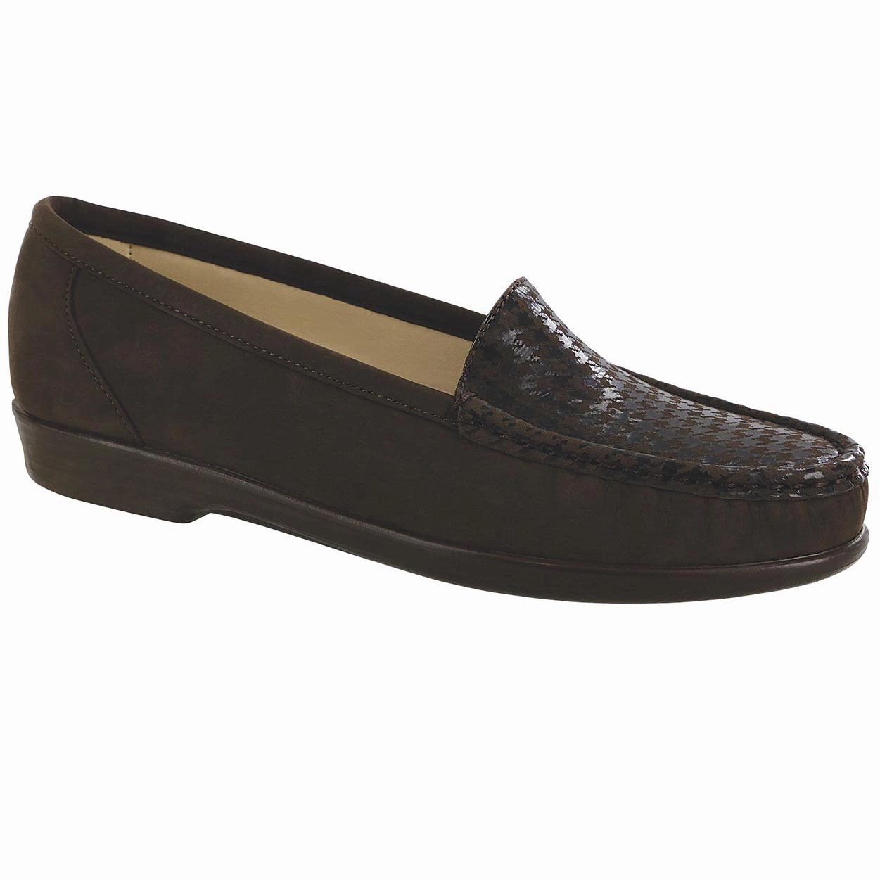Simplify - Brown Tetris SAS comfort walking shoes with supportive build
