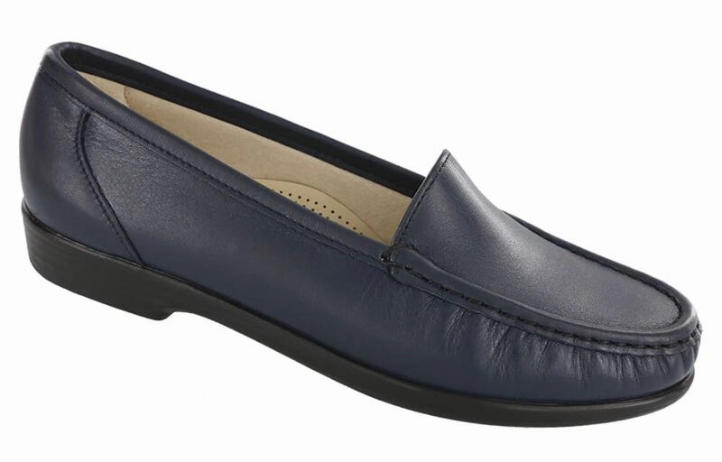 Simplify - Navy SAS comfort walking shoes with supportive build