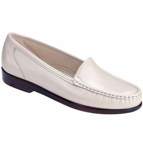 Simplify - Pearl Bone SAS comfort walking shoes with supportive build