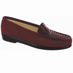 Simplify - Red Tetris SAS comfort walking shoes with supportive build