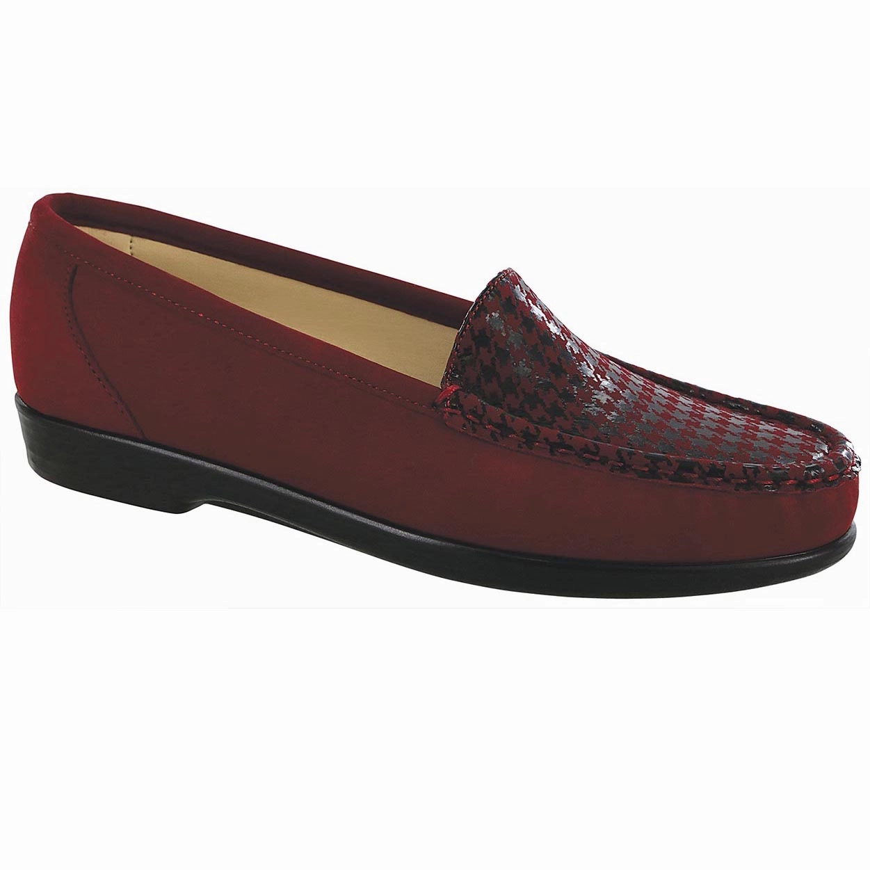 Simplify - Red Tetris SAS comfort walking shoes with supportive build