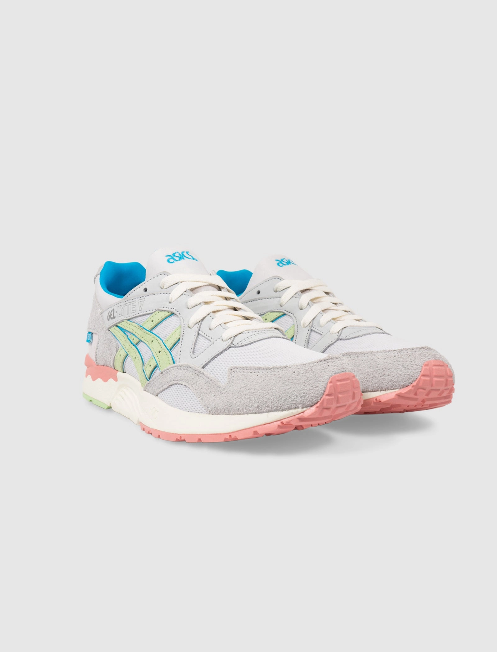 SOCIAL STATUS X CHARLOTTE LAB SCHOOLS ASICS GEL-LYTE V "NIMBUS CLOUD/PISTACHIO GREEN" Everyday active sneakers