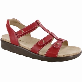 Sorrento - Red SAS comfort walking shoes with supportive build