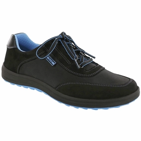 Sporty - Black SAS comfort walking shoes with supportive build