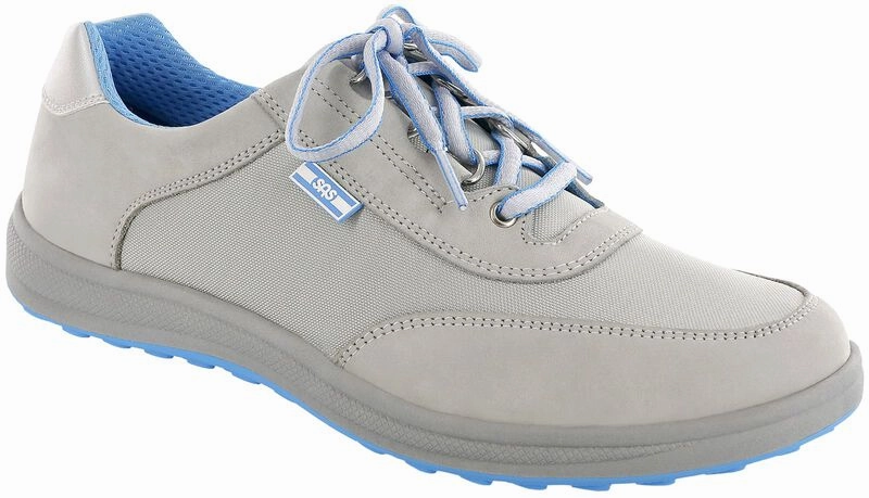 Sporty - Silver SAS comfort walking shoes with supportive build