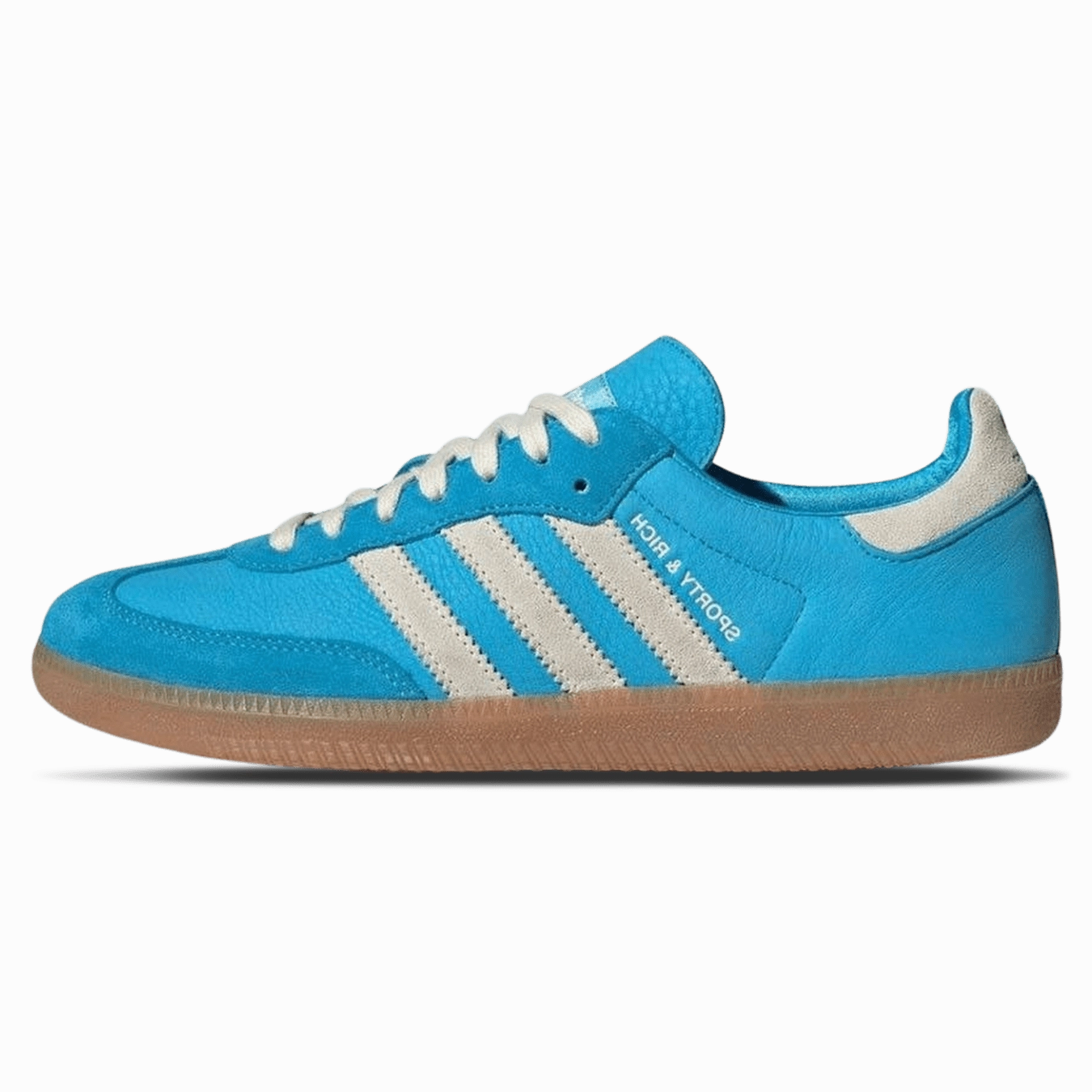 Sporty & Rich x Adidas Samba OG 'Blue Rush' Adidas Samba low-profile casual sneakers