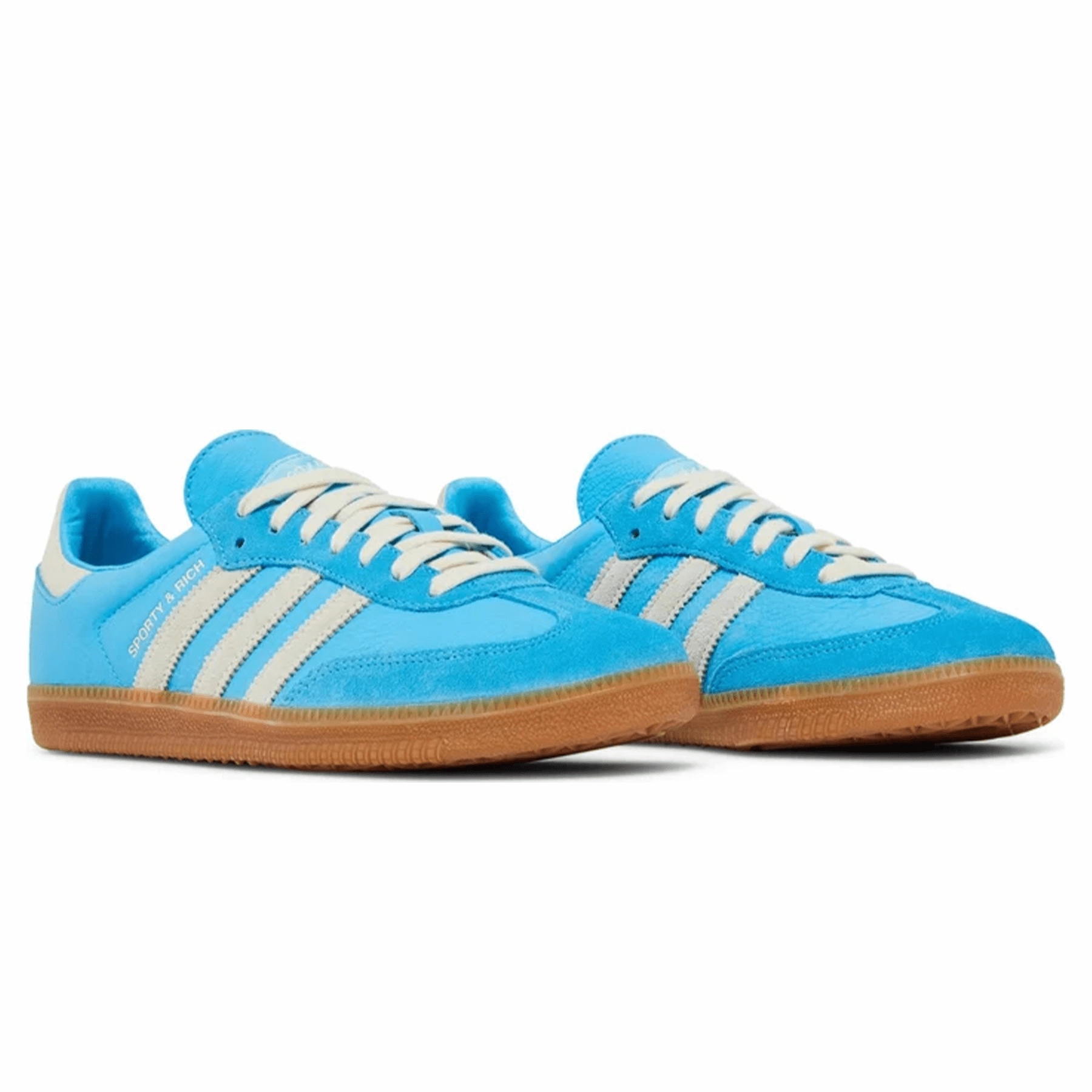 Sporty & Rich x Adidas Samba OG 'Blue Rush' Throwback low-top sneakers