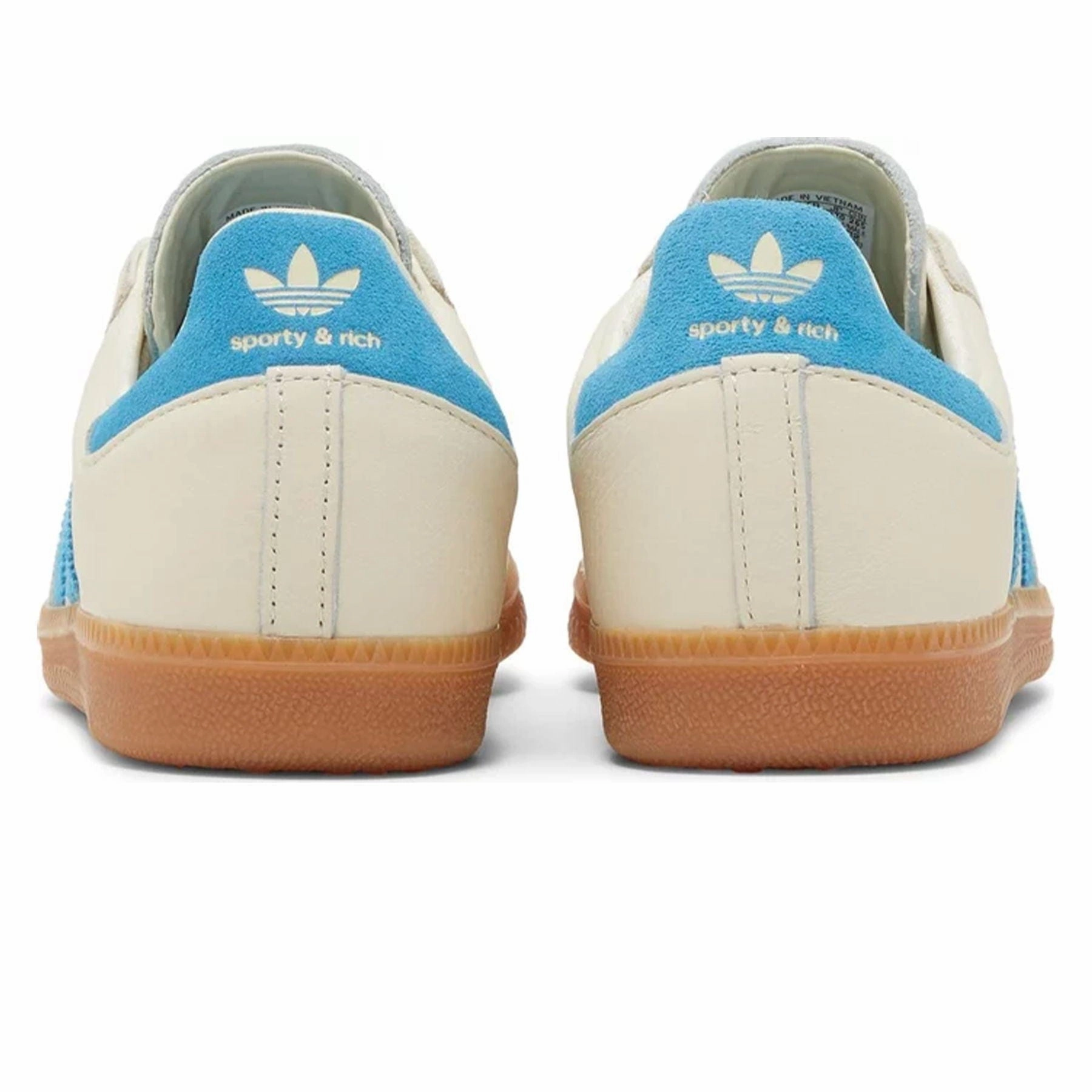 Sporty & Rich x Adidas Samba OG 'Cream Blue' Throwback low-top sneakers