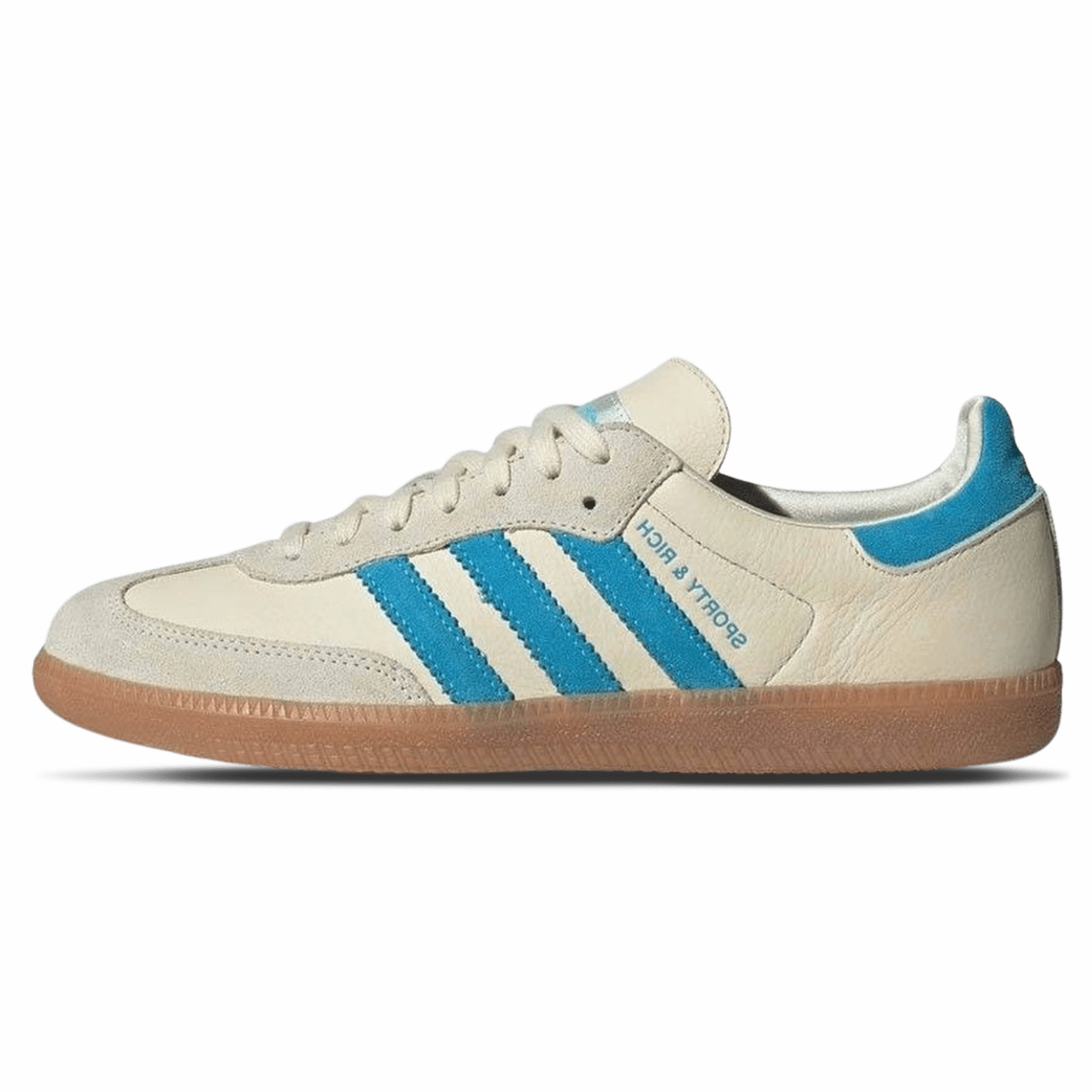 Sporty & Rich x Adidas Samba OG 'Cream Blue' Adidas Samba low-profile casual sneakers