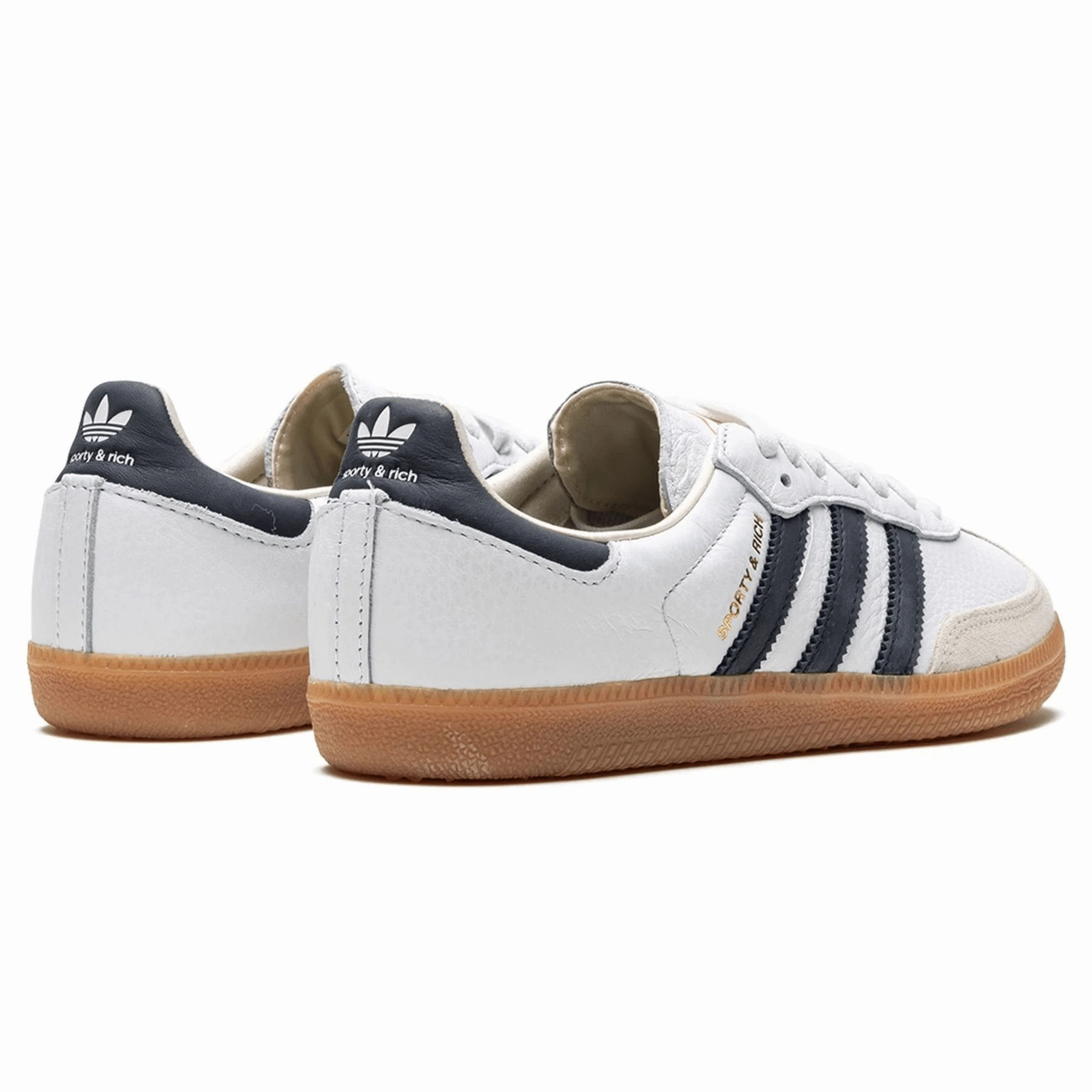 Sporty & Rich x Adidas Samba OG 'White Black' Throwback low-top sneakers