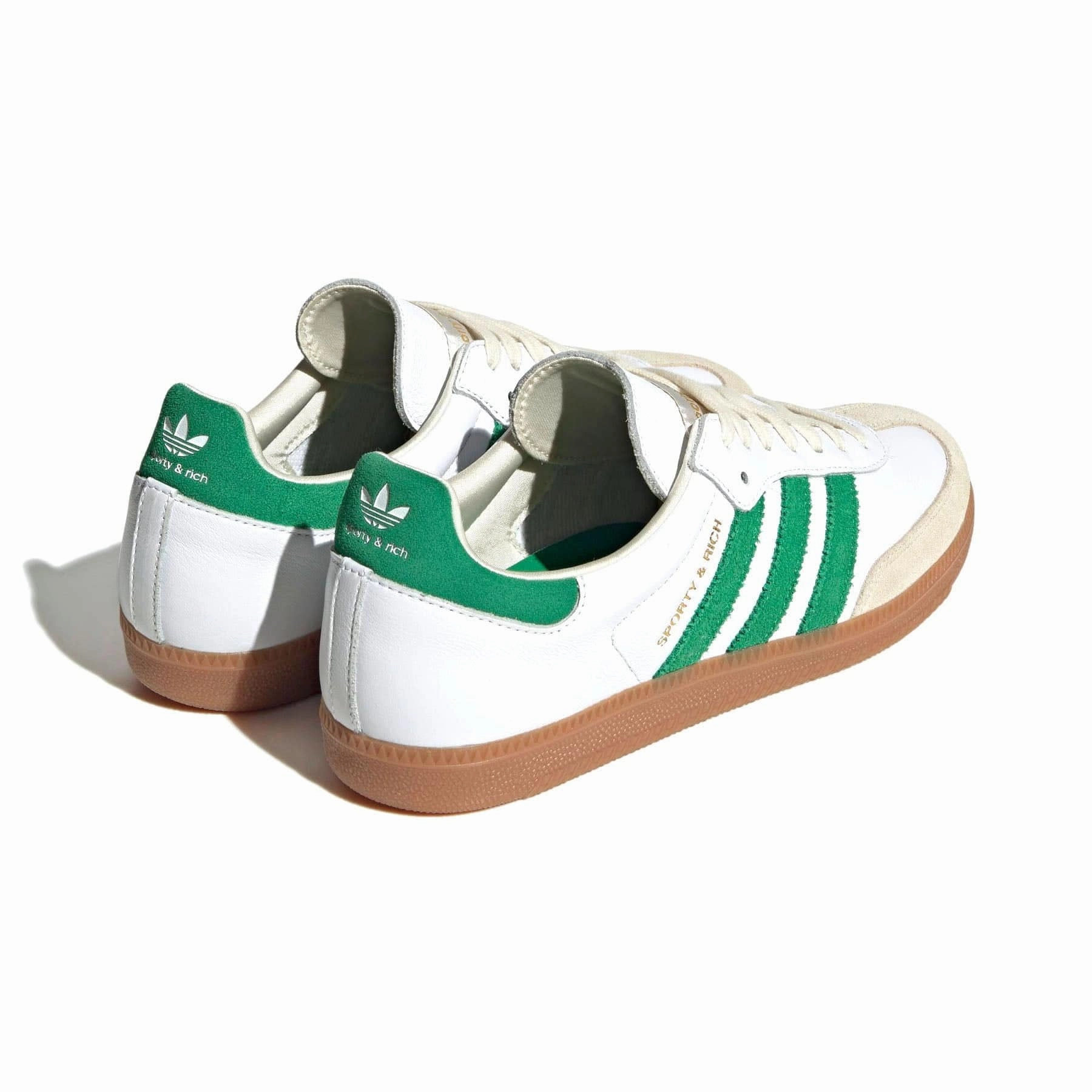 Sporty & Rich x adidas Samba OG 'White Green' Throwback low-top sneakers