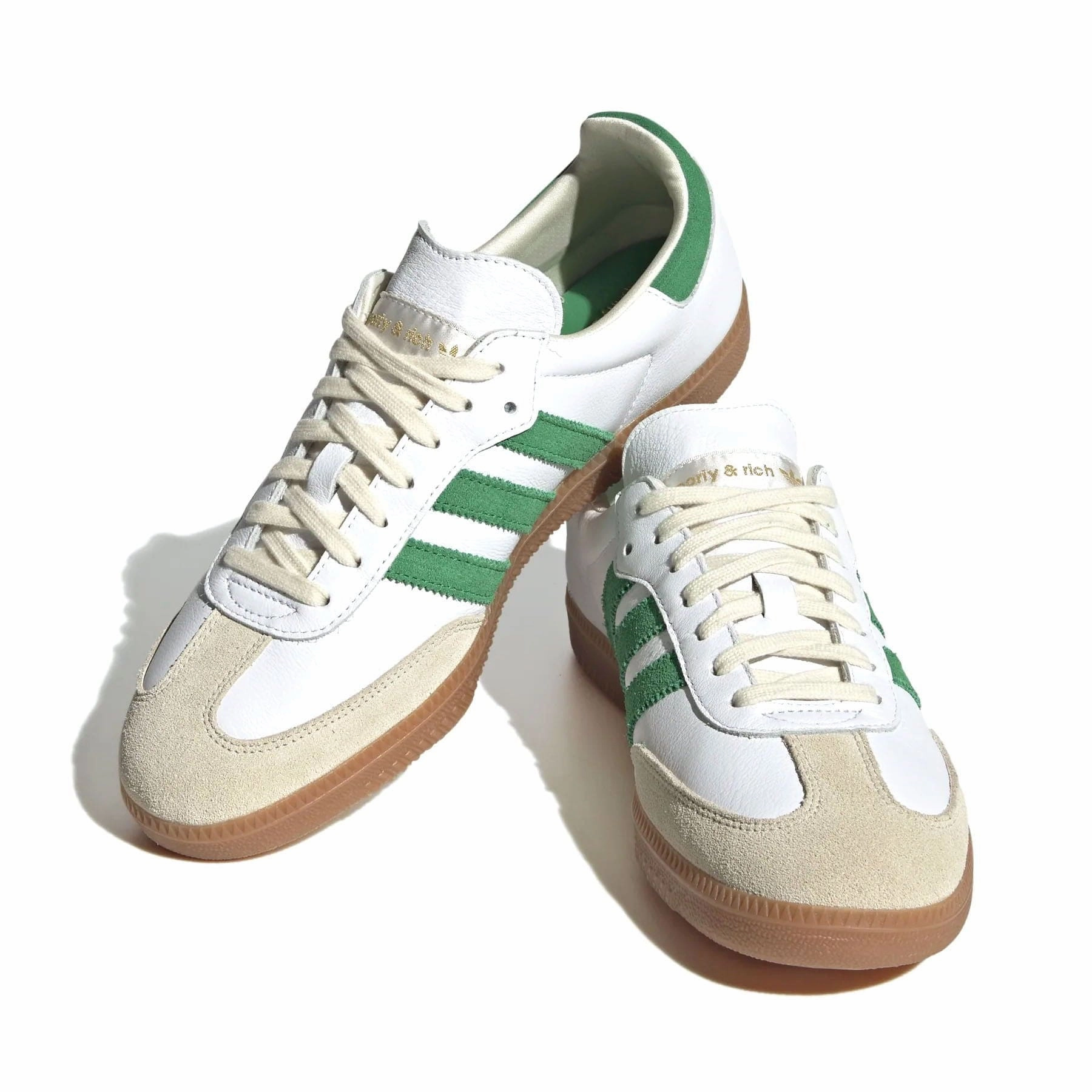 Sporty & Rich x adidas Samba OG 'White Green' Throwback low-top sneakers