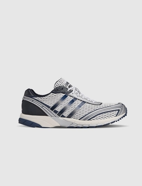 SPORTY AND RICH X ADIZERO ADIOS "WHITE/NAVY" Modern Adidas sport sneakers