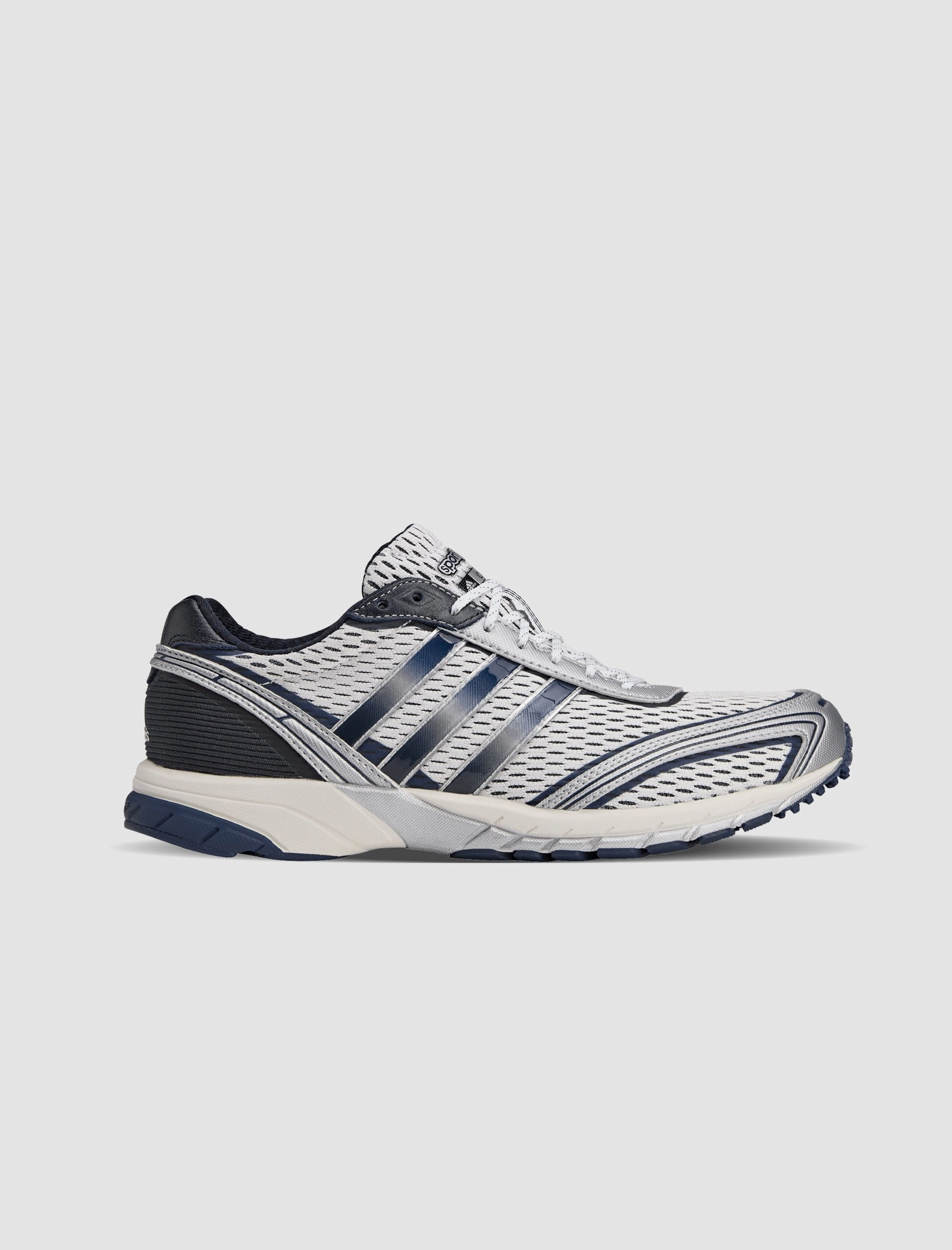 SPORTY AND RICH X ADIZERO ADIOS "WHITE/NAVY" Modern Adidas sport sneakers