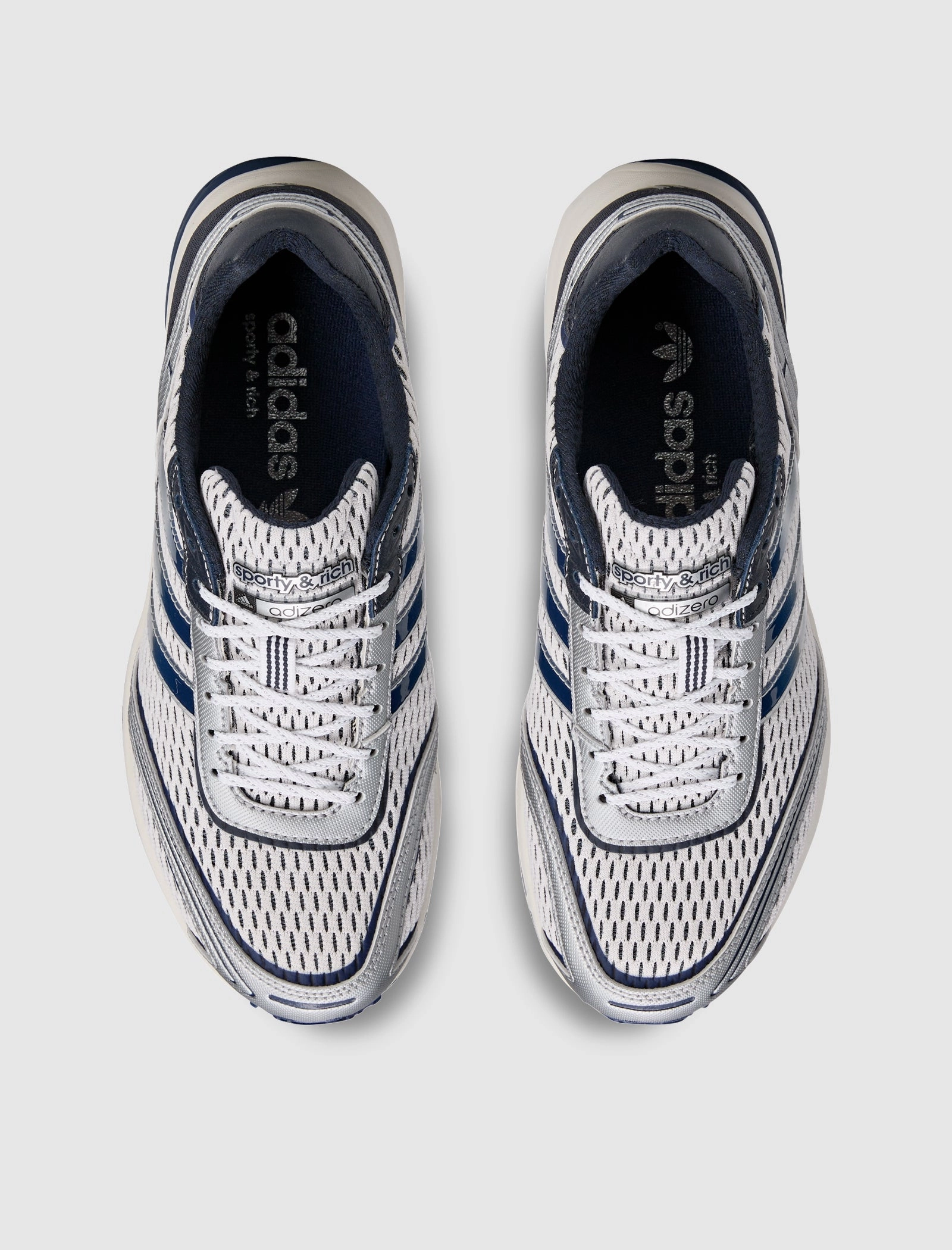 SPORTY AND RICH X ADIZERO ADIOS "WHITE/NAVY" Everyday trainers for men