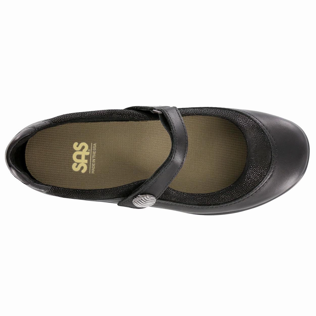 Step Out - Black SAS orthopedic comfort shoes